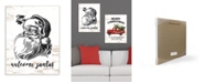 Stupell Industries Christmas Welcome Santa Farmhouse Wall Art Collection